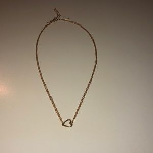Adina Reyter tiny yellow gold heart necklace